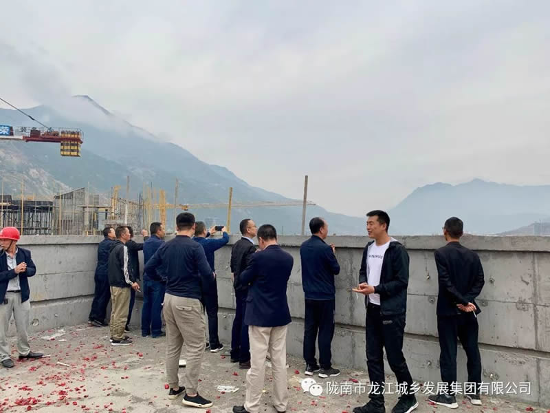 匠心傾注、喜封金頂——龍江?雙子座商住小區(qū)主體順利封頂